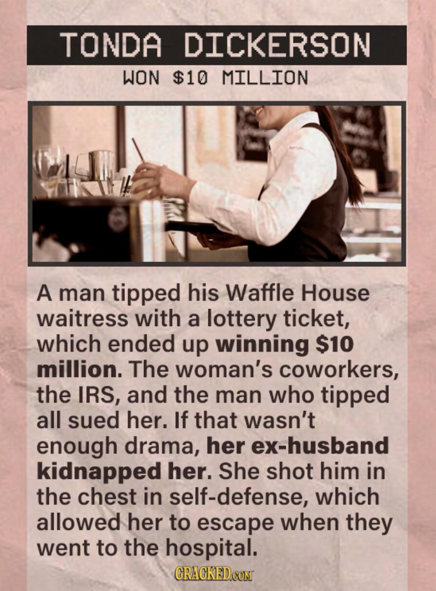 Ένα φιλοδώρημα έφερε 10 εκατομμύρια σε μια σερβιτόρα και η κόλαση που έζησε μετά