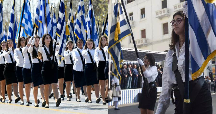 25η Μαρτίου 1821: Η παρέλαση στη Θεσσαλονίκη άρχισε με το «Μακεδονία Ξακουστή» – Πλήθος κόσμου για τον εορτασμό