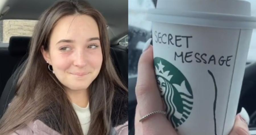 Πήρε καφέ από τα Starbucks και ο υπάλληλος της είχε γράψει ένα κρυφό μήνυμα στο ποτήρι