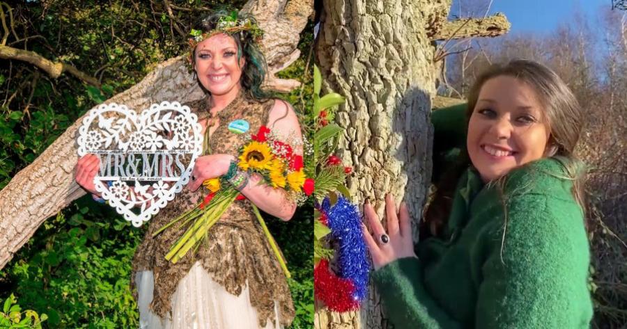 Η γυναίκα που αγάπησε και παντρεύτηκε ένα δέντρο για να το σώσει – Άλλαξε και το επίθετο της σε κουφοξυλιά