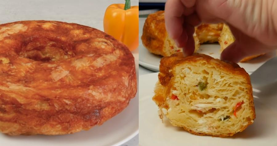 Αφράτη τυρόπιτα: Πεντανόστιμη και εύκολη στην φόρμα του κέικ – Η γευστική συνταγή χωρίς κόπο