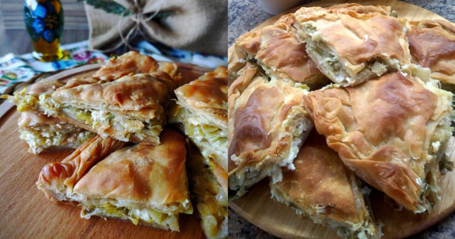 Πρασοτυρόπιτα: Γρήγορα με αγνά και λίγα υλικά για το οικογενειακό τραπέζι