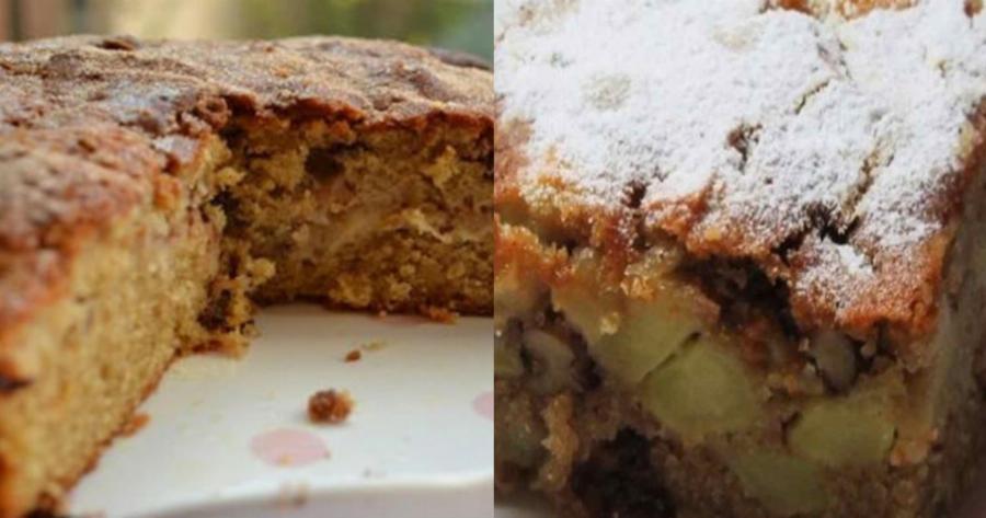 Κέικ μήλου με μέλι και κανέλα: Το πιο λαχταριστό κέικ γρήγορα και χωρίς μίξερ