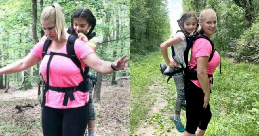 Συγκινητική ιστορία: Δασκάλα κουβαλάει παράλυτη μαθήτρια στην πλάτη της για να μην χάνει τις εκδρομές του σχολείου