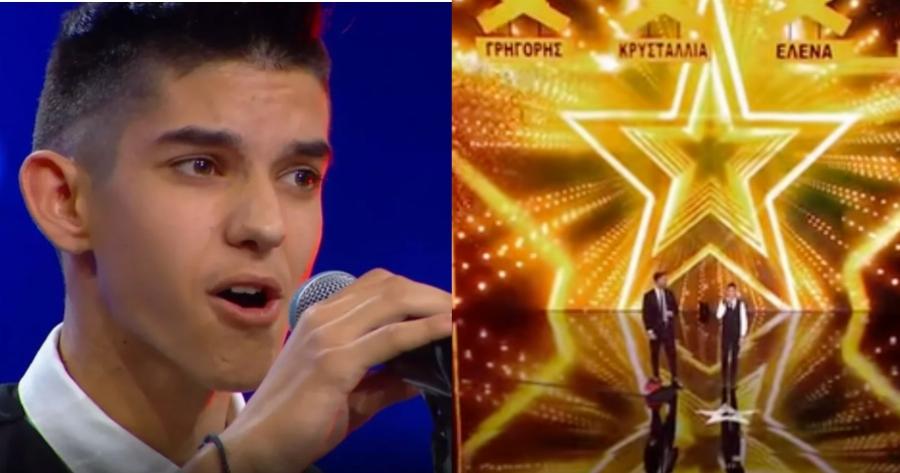 Ο 14χρονος που ξετρέλανε το «Ελλάδα Έχεις Ταλέντο» με Φιλιώ Πυργάκη – Η Έλενα Χριστοπούλου έδωσε το Golden Bazzer