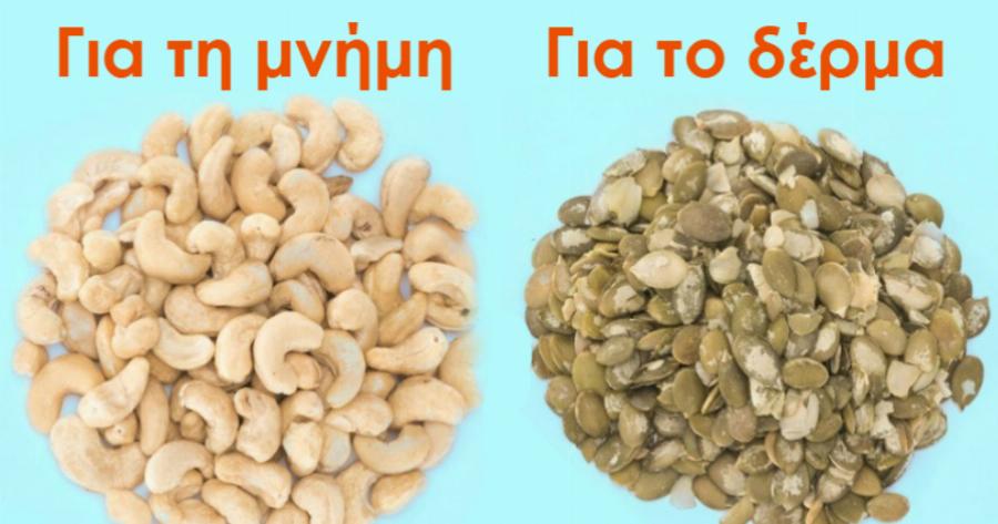 Δέκα ξηροί καρποί που κάνουν καλό στην υγεία και σε τι ωφελεί ο καθένας τους