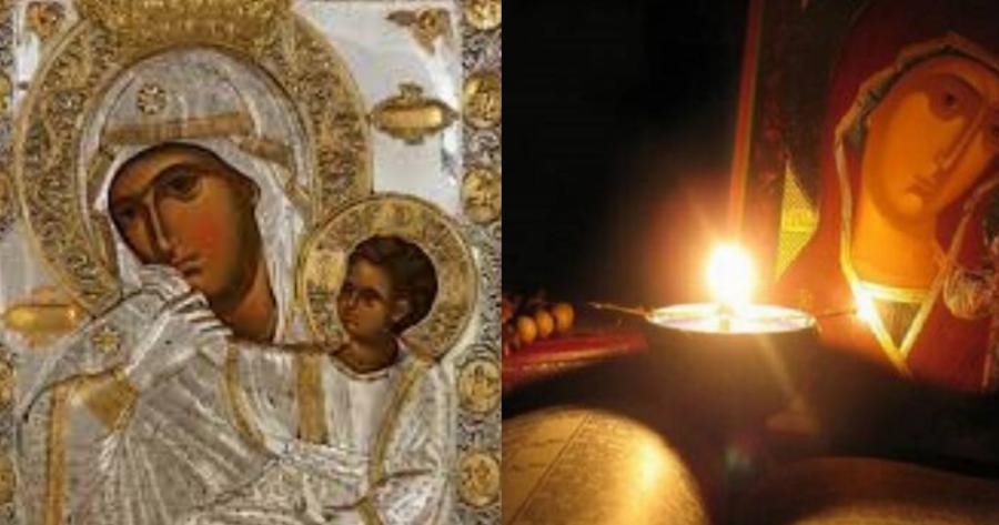 Μέγα το θαύμα της Παναγίας μας: Το καντήλι Της  άναψε μόνο του