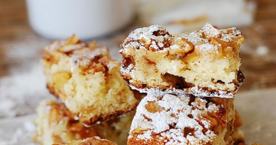 Κέικ μήλου με μέλι και κανέλα: Το πιο λαχταριστό κέικ γρήγορα και χωρίς μίξερ