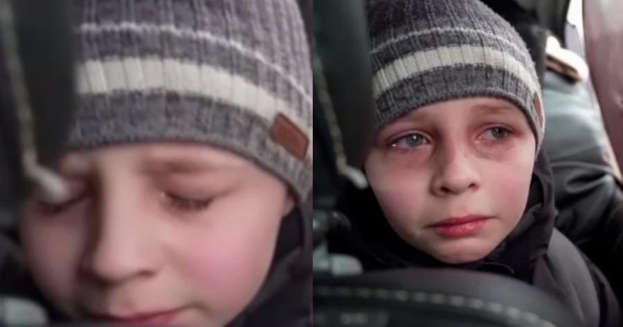 «Αφήσαμε τον μπαμπά στο Κίεβο, να βοηθά»: Το αγόρι που εγκαταλείπει το σπίτι του με δάκρυα στα μάτια και κάνει το γύρο του κόσμου