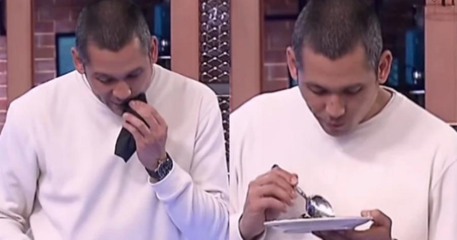 «Aυτό το πράγμα δεν τρώγεται»: Ο Κοντιζάς  αναγκάστηκε να φτύσει το φαγητό που δοκίμασε στο Masterchef