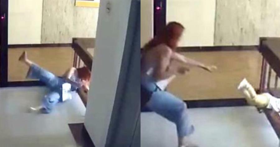 Μητέρα ηρωίδα: Σώζει τον γιο της τελευταία στιγμή πριν πέσει στο κενό