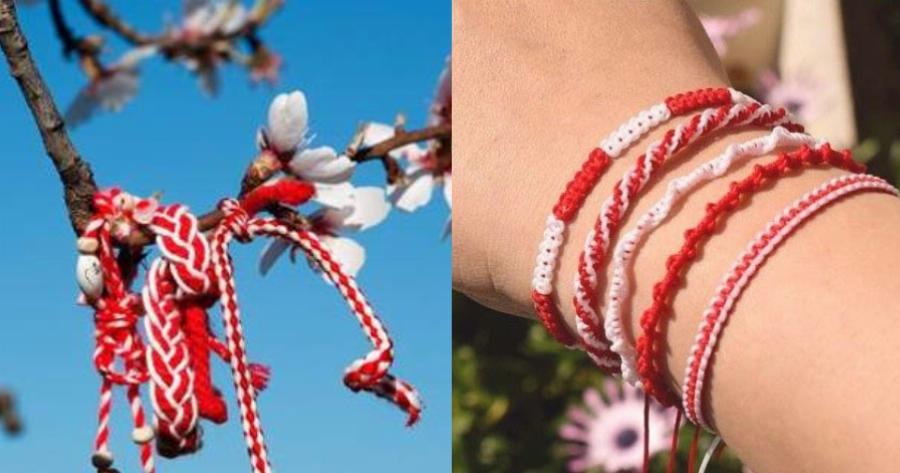 To βραχιολάκι με τη λευκή και κόκκινη κλωστή – Γιατί φοράμε Μάρτη;