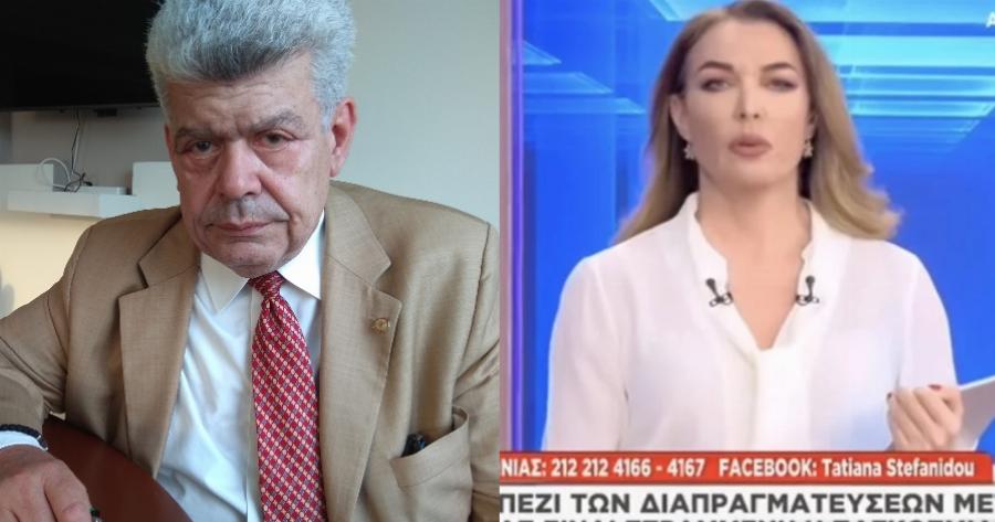 Ο καθηγητής Ιωάννης Μάζης έβαλε την Τατιάνα Στεφανίδου στη θέση της με λίγες λέξεις