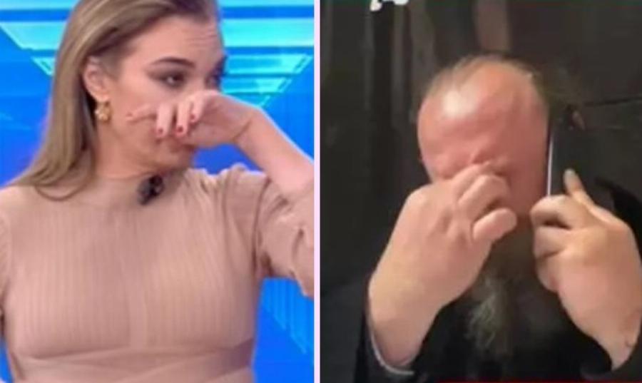 «Πονάμε μαζί σας, αυτό θέλω να σας πω.»: «Λύγισε» στον αέρα η Τατιάνα Στεφανίδου με όσα είπε ο πατέρας Βασίλειος για τη φρίκη του πολέμου