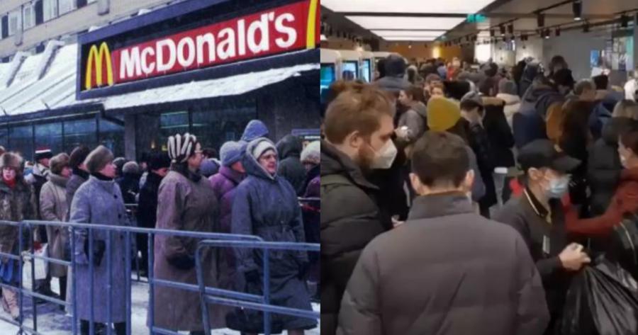 Εξελίξεις στην Ρωσία: Ουρές για ένα τελευταίο burger λίγο πριν τα McDonald’s φύγουν από τη χώρα