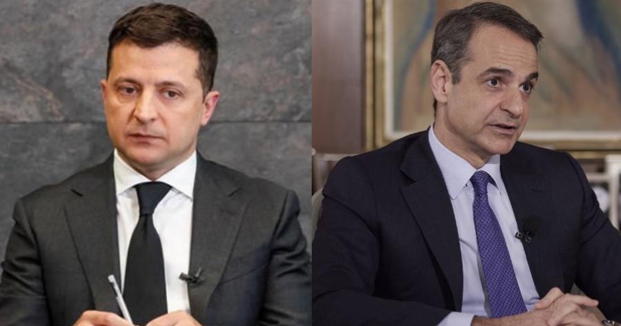 Κυριάκος Μητσοτάκης σε Βολοντίμιρ Ζελένσκι: «Έχετε την αμέριστη υποστήριξη της ελληνικής κυβέρνησης»