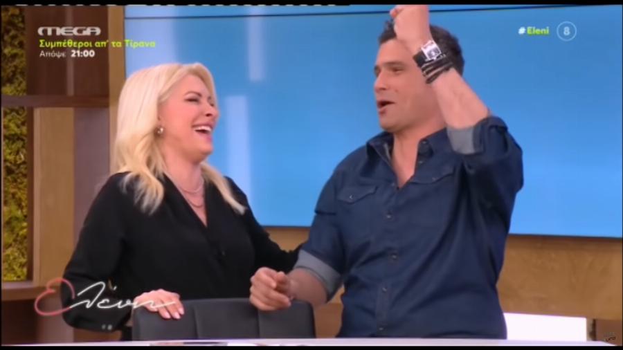 Επική τούμπα: Ο Ουγγαρέζος έπεσε από το σκαμπό και η Μενεγάκη «λύθηκε» στα γέλια