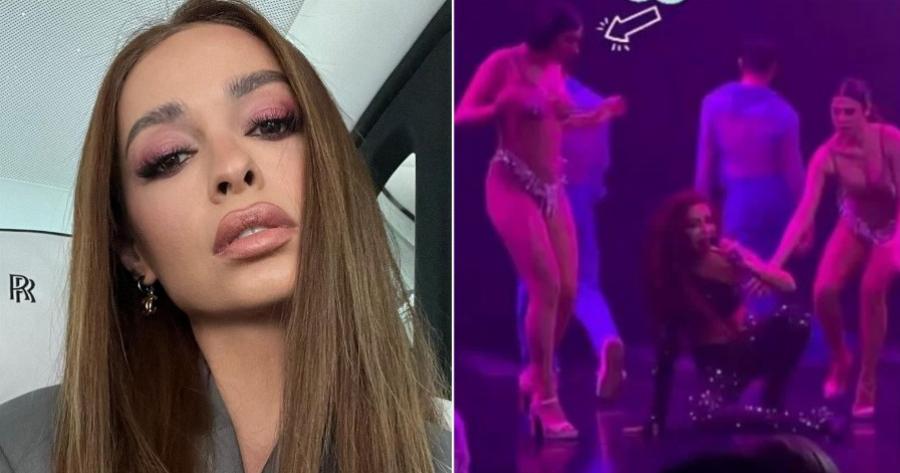 Σούσουρο με το βίντεο της Φουρέιρα που κυκλοφορεί: Η επική τούμπα στη σκηνή την ώρα που τραγουδούσε στα μπουζούκια