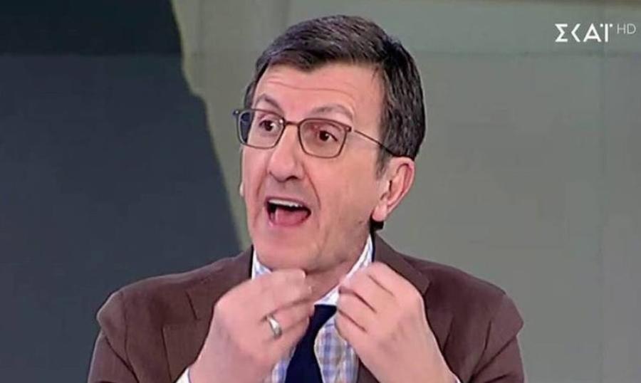 Πέταξε το μικρόφωνο και έφυγε από το στούντιο: Σόου από τον Πορτοσάλτε στον ΣΚΑΪ