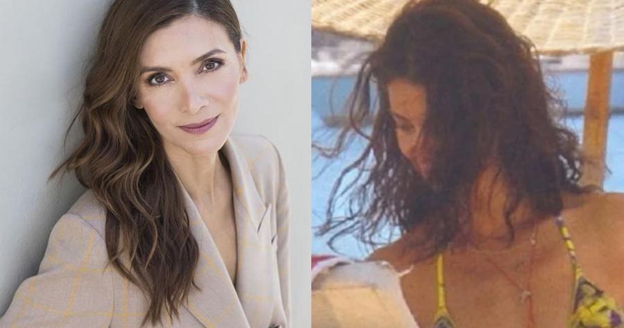 Κατερίνα Λέχου: Φωτογραφίζεται με μαγιό στα 54 της με τον σκύλο της και δείχνει 20 χρόνια πιο νέα