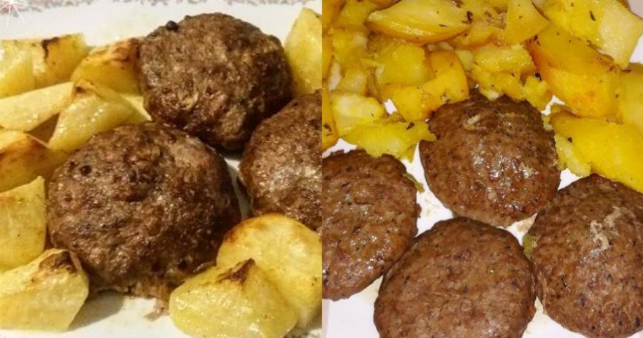 Υπέροχη συνταγή: Ζουμερά μπιφτέκια με λεμονάτες πατάτες στον φούρνο και μπύρα για να γίνουν πεντανόστιμες