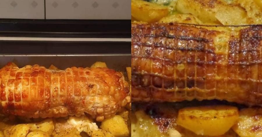 Ρολό κοτόπουλο: Πανεύκολη συνταγή με σάλτσα πορτοκάλι και μελωμένες πατάτες στον φούρνο