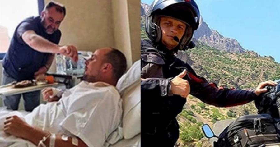 Tράκαρε στην Καβάλα και βρέθηκε στο νοσοκομείο ολομόναχος: Η συγκινητική ιστορία του μοτοσικλετιστή από την Κροατία