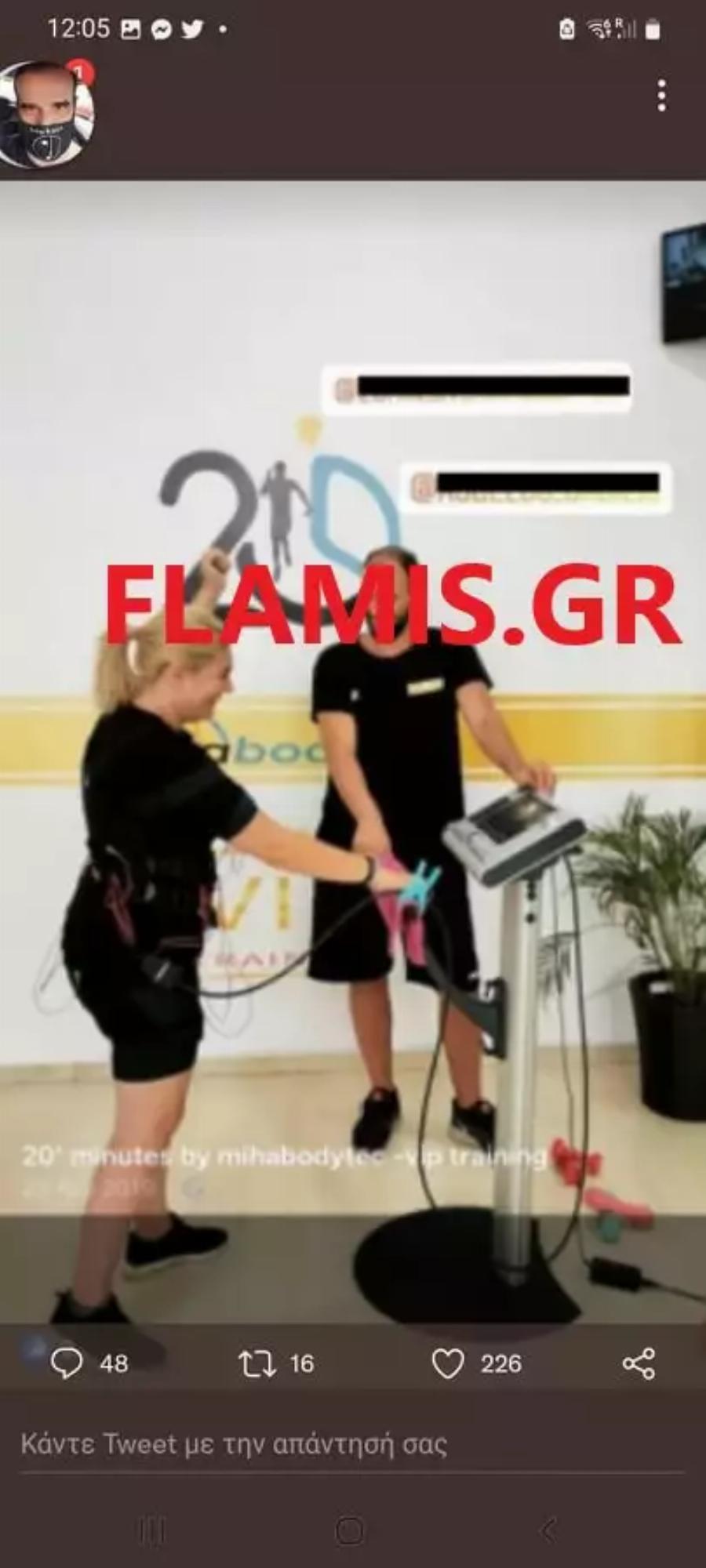 Ρούλα Πισπιρίγκου: Στο γυμναστήριο λίγα 24ωρα μετά τον θάνατο της Μαλένας