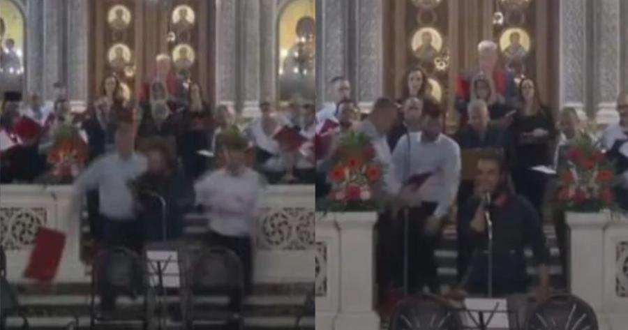 Πρωτόγνωρα πράγματα: Η στιγμή που αλλοδαπός εισβάλει στον Αγ. Παντελεήμονα κι αρχίζει να ουρλιάζει στο μικρόφωνο αραβικά