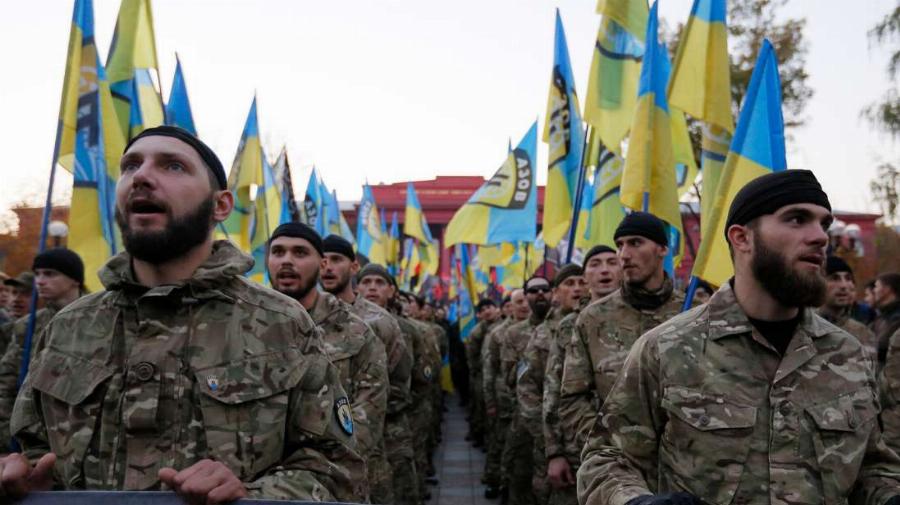 Κάνει το γύρο του πλανήτη: Μαχητής του νεοναζιστικού τάγματος «Αζόφ» μίλησε στην ελληνική Βουλή