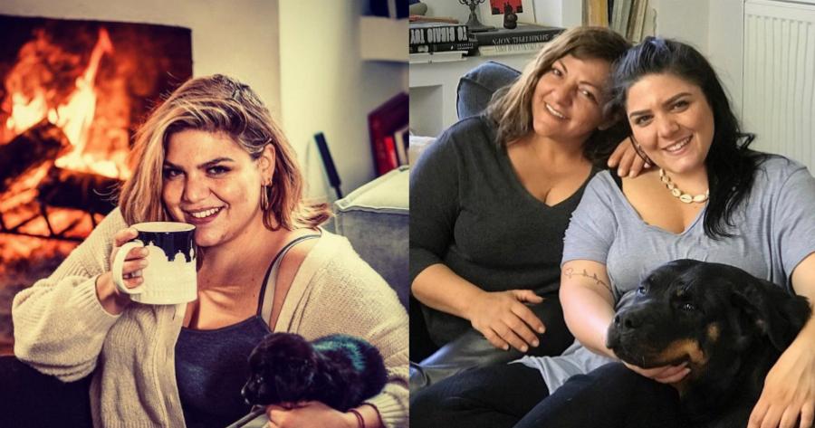 Δανάη Μπάρκα: Το ζεστό σαλόνι, η παραμυθένια  λευκή βιβλιοθήκη και η αγαπημένη της γωνιά