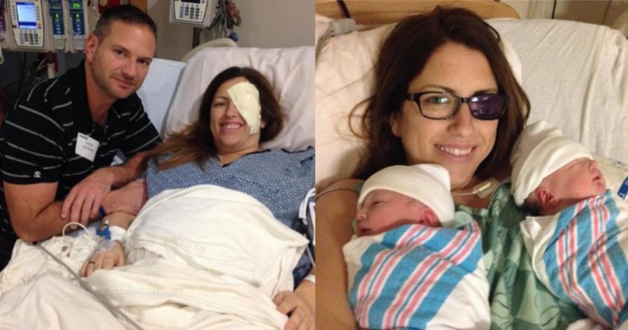 Αληθινή ιστορία: Έγκυος σε δίδυμα αφαίρεσε το μάτι της για να σώσει τη ζωή των παιδιών της