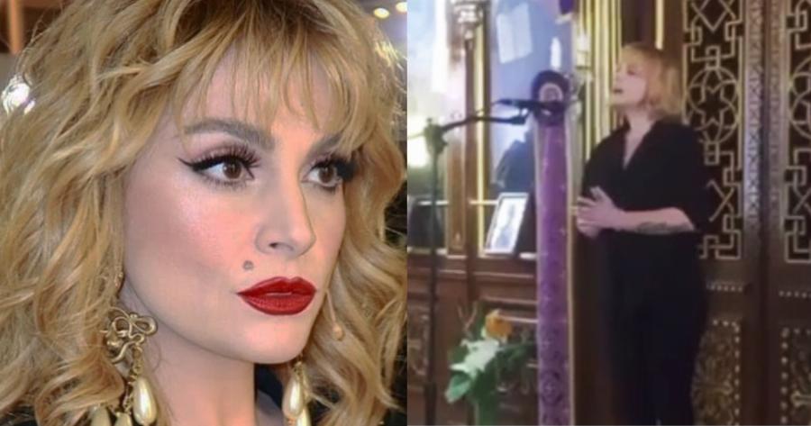 Η Ελεονώρα Ζουγανέλη έψαλλε το «Χριστός Ανέστη» και σείστηκαν οι Σπέτσες από άκρη σε άκρη