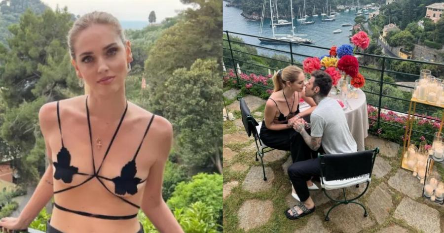 Το ιδιαίτερο μπικίνι που φόρεσε η Κιάρα Φεράνι για να πάει για δείπνο με τον σύζυγό της