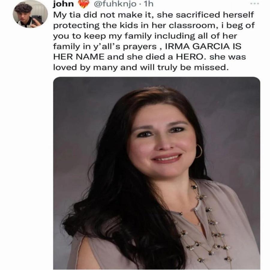 Μακελειό Τέξας: Η ηρωίδα δασκάλα που θυσιάστηκε για να σώσει τους μαθητές της από τον 18χρονο μακελάρη