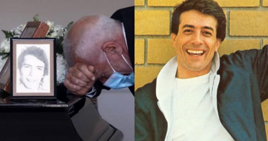 Βουβός θpήνος στην κηδεία του Δάκη: Συντετριμμένοι συγγενείς και φίλοι αφήνουν λουλούδια στο φέρετρο