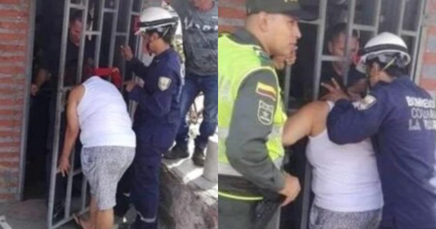 Κολομβία: Κουτσομπόλα γειτόνισσα προσπαθεί να ακούσει τι λένε οι διπλανοί και σφηνώνει το κεφάλι της στην πόρτα