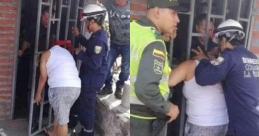 Κολομβία: Κουτσομπόλα γειτόνισσα προσπαθεί να ακούσει τι λένε οι διπλανοί και σφηνώνει το κεφάλι της στην πόρτα