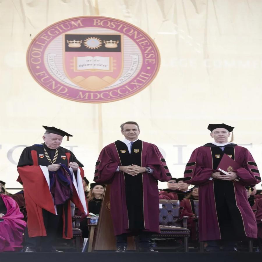 Κυριάκος Μητσοτάκης: Αναγορεύτηκε επίτιμος διδάκτορας στο Boston College