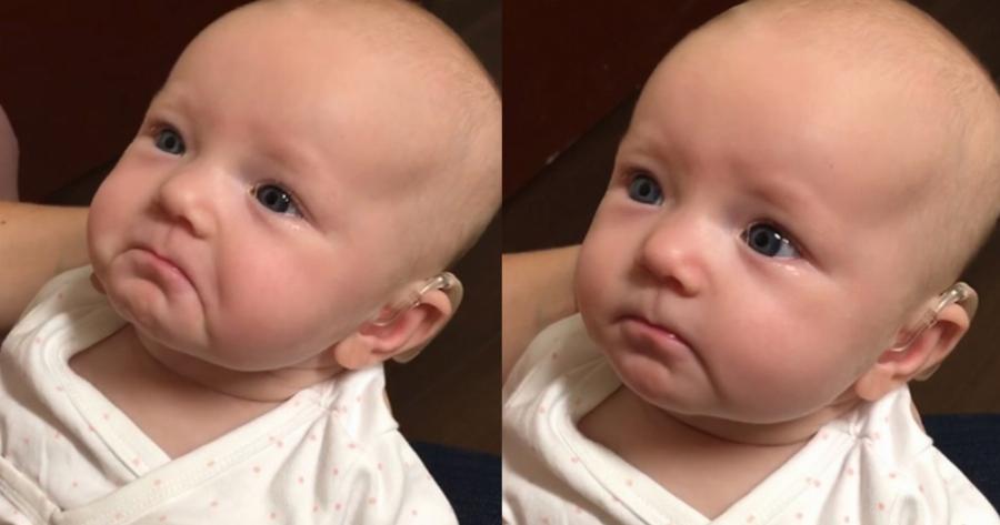 Συγκινητικό βίντεο: Κωφό μωρό ακούει την λέξη μαμά για πρώτη φορά με την βοήθεια ακουστικών