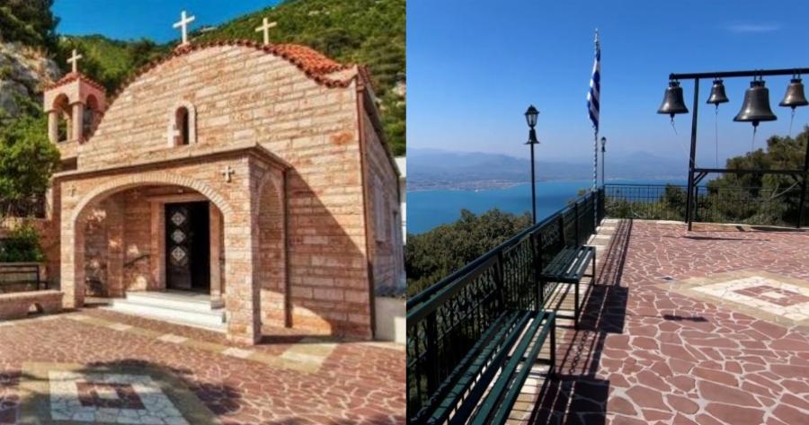 Η Ιερά Μονή Αγίου Παταπίου στο Λουτράκι όπου φυλάσσεται η Τιμία Κάρα της Αγίας Υπομονής