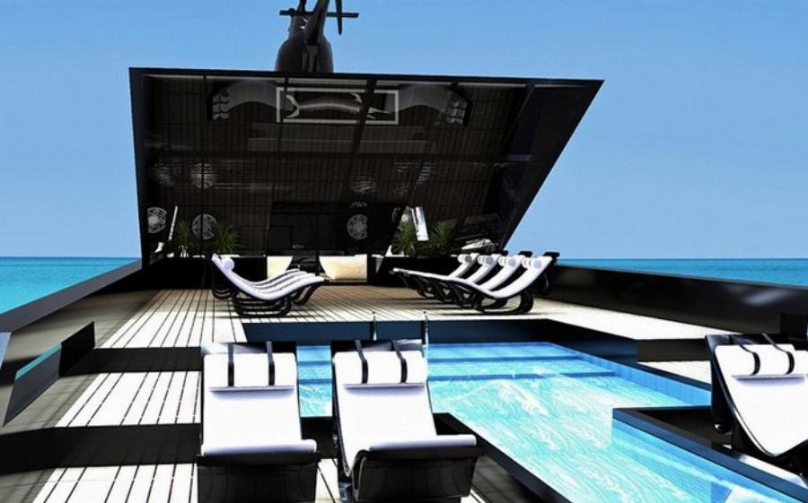 Το μαύρο σούπερ γιοτ που που το εσωτερικό του είναι βγαλμένο από όνειρα: Γνωστό και ως «μαύρος κύκνος» των θαλασσών