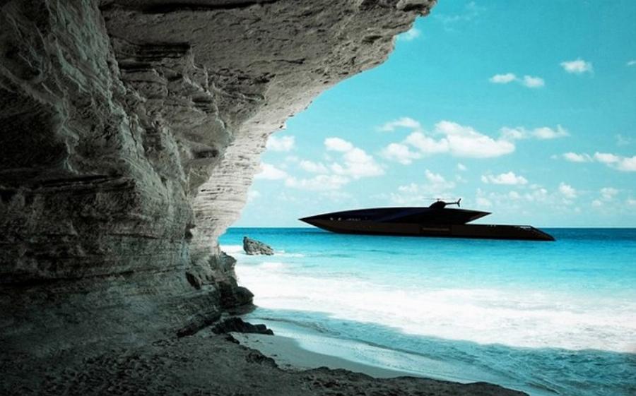 Το μαύρο σούπερ γιοτ που που το εσωτερικό του είναι βγαλμένο από όνειρα: Γνωστό και ως «μαύρος κύκνος» των θαλασσών