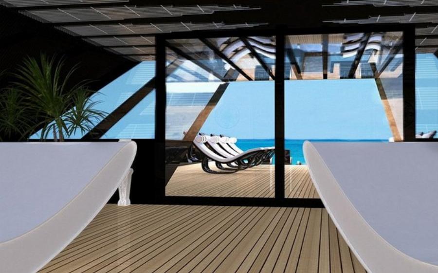 Το μαύρο σούπερ γιοτ που που το εσωτερικό του είναι βγαλμένο από όνειρα: Γνωστό και ως «μαύρος κύκνος» των θαλασσών