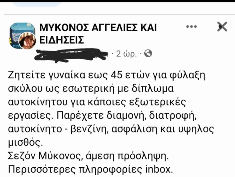 Δουλειά στην Μύκονο: Δίνουν 1.000 ευρώ το μήνα για babysitting σκύλου