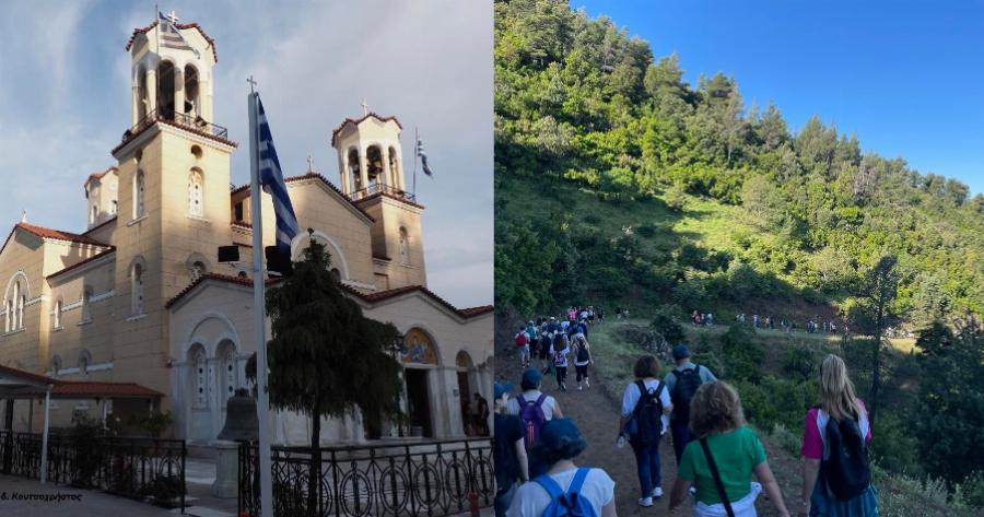 Άγιος Ιωάννης Ρώσος: Χιλιάδες πιστοί περπάτησαν με τα πόδια ως τον ναό του στην Βόρεια Εύβοια