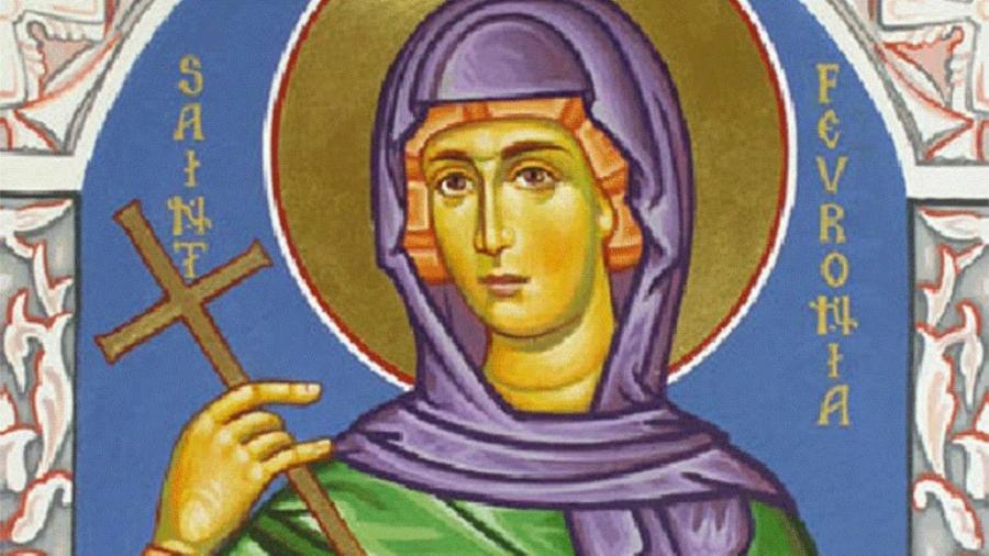 Αγία Φεβρωνία: Με θάρρος περιφρόνησε τις προτάσεις του Σελήνου, ο όποιος, αφού τη βασάνισε, την σκότωσε με ξίφος