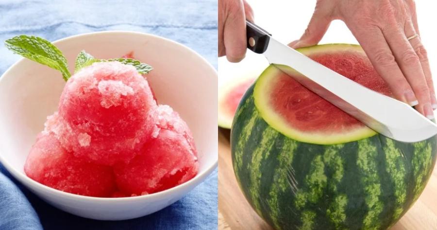 Φτιάξε σορμπέ καρπούζι: Εύκολο και νοστιμότατο παγωτό με ελάχιστες θερμίδες, έτοιμο σε 5 λεπτά