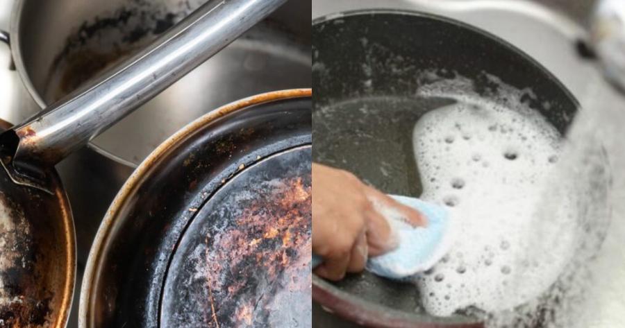 Αντικολλητικά σκεύη: Αυτός είναι ο έξυπνος τρόπος με μαγειρική σόδα και ένα υλικό για αστράφτουν από καθαριότητα