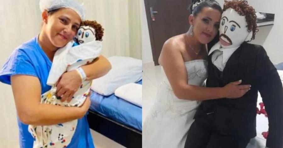 «Είναι ο άντρας της ζωής μου»: Γυναίκα παντρεύτηκε πάνινη κούκλα και απέκτησαν «μωράκι»